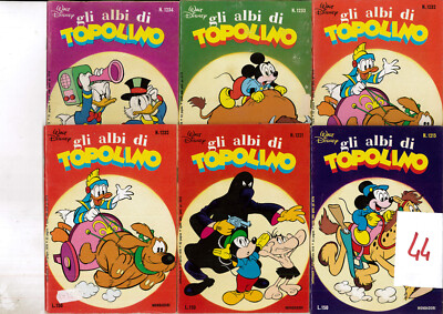MICKEY MOUSE ALBI 6 COMICS ANTIQUE STOCK MYTHICAL VINTAGE OFFER (44)