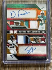 2023 Panini Illusions DEVON ACHANE / TYJAE SPEARS Dual RC Patch/Auto RPA 8/10