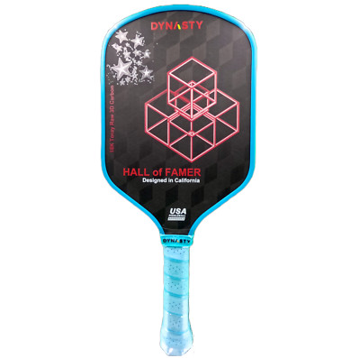 Dynasty Hall of Famer 18K Raw 3D Carbon 14mm Pickleball Paddle [Control+Spin]