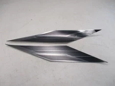 PORT & STARBOARD GRAPHIC DECAL 20 3/8" L X 4" W (SET OF 2) SILVER & BLACK BOAT