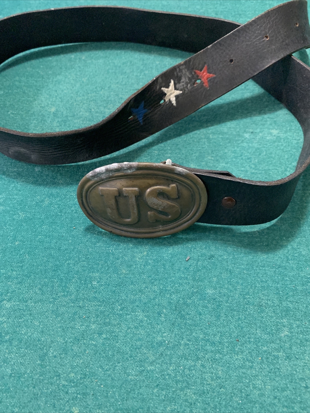 Vintage U.S. Brass Belt Buckle Civil War Reenactment Supply