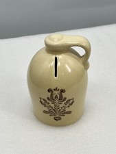 Vintage HTF Pfaltzgraff USA Village Jug Piggy Coin Bank EUC
