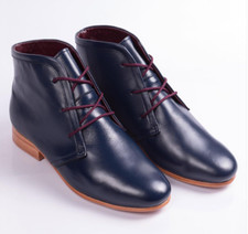 Comfydance Shoes Swing Dance Black Leather Handmade Ankle Boots Women's 10 Wide