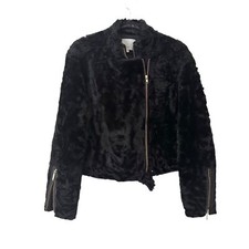 GREY JASON WU Shearling Leather Jacket NWOT Sz 4