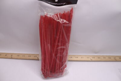 100 Pack - Forney Standard Duty Cable Ties Red 8'' 62017