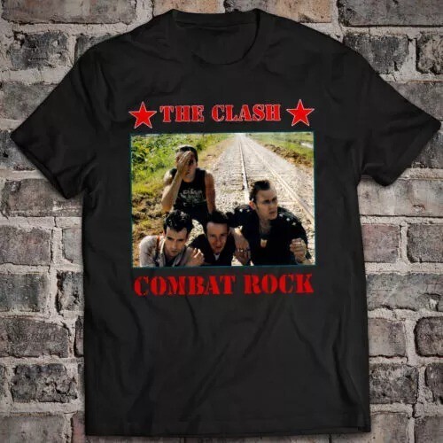 ALTRA Camicia nuova The Clash Combat Rock nera S 345XL regalo per tifoso