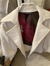 Short Coat White Size Small