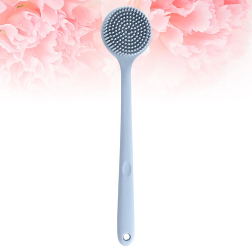 Soft Silicone Back Scrubber Shower Body Brush with Long Handle for Men Women, GY - Picture 5 of 11