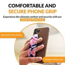 Universal Phone Grip Straps for Secure Handling Reversible