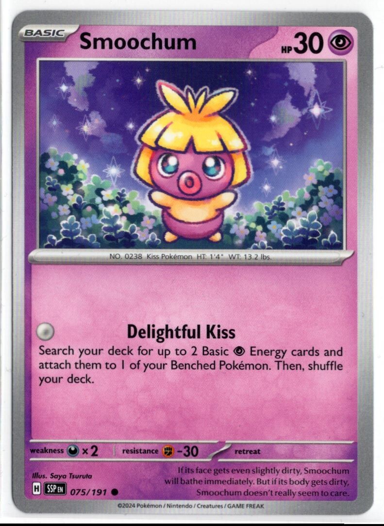Pokemon Surging Sparks 075/191 Smoochum