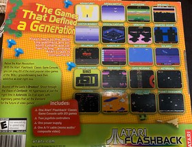 2004 ATARI FLASHBACK Classic Game Console 20 Built In Retro Games Tested Works