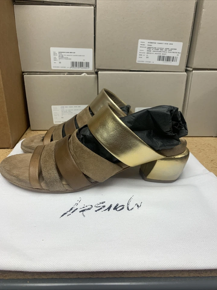 Sandalia para mujer Marsell Nespoletta Oro Antico marrón dorado 36, 36,5, 37, 39,5 Foto 3 de 4