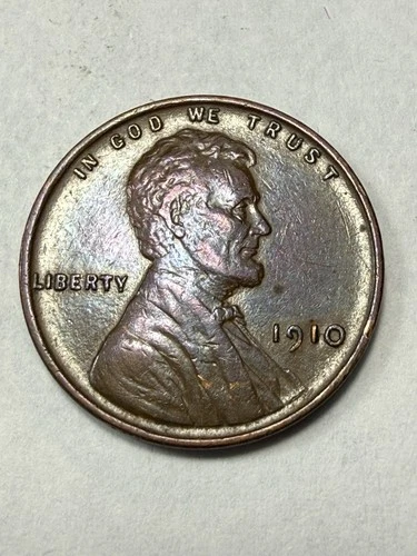 * 1910 LINCOLN CENT- AU BROWN  (UPGRADE THAT SPOT IN YOUR SET) PRICED TO SELL🔥*