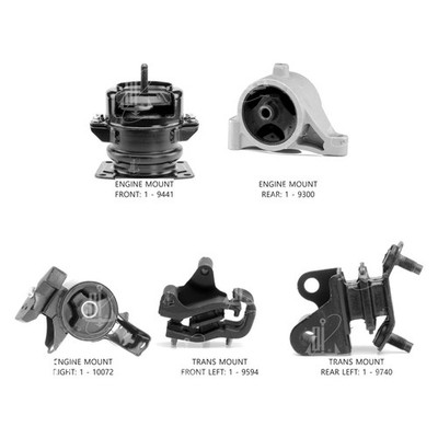 For Honda Ridgeline 2009 Anchor 300279 Engine Mount Kit