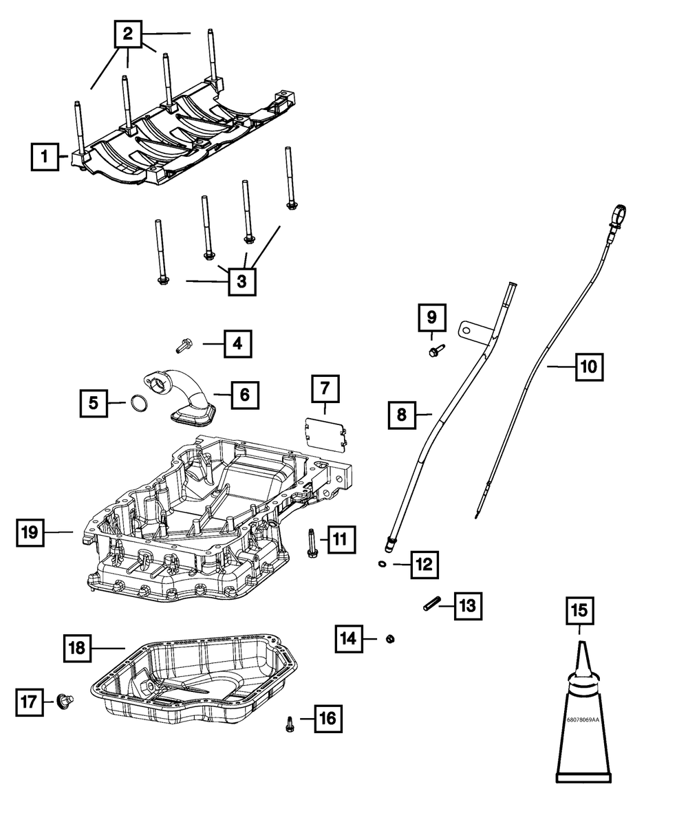 Genuine Mopar Oil Drain Plug 06513414AA - OEM Replacement Part