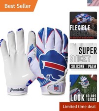 NFL Buffalo Bills Receiver Gloves for Kids - Perfect for Game Days, Medium/Large