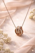 Swarovski Small Crystal Rose Gold Further Pendant