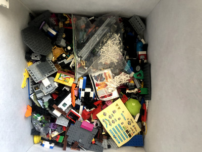 Lego pieces tons of them from different sets, I know one is from a old lego set