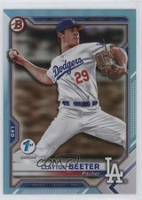 2021 Bowman 1st Edition Sky Blue Foil Clayton Beeter #BFE-16 1m01