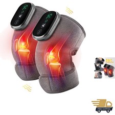 Heated Knee Massager Shoulder Heating Pads Elbow Brace 3 in 1 with Vibration,...