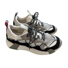 Sneakers Moncler Made In Italy Chunky Trail grigio crema nero taglia 10 lifestyle