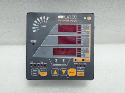 SATEC PM130EH PLUS Power Energy Meter Analyzer 3-Phase Panel Mount 9VA 