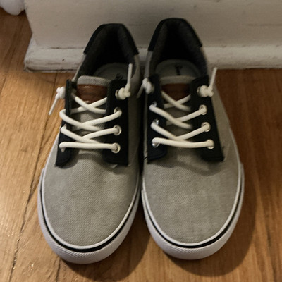 Signature by Levi Strauss & Co. Men's Gray/Black Canvas Lace-Up Sneakers 2