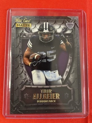 2022 Wild Card Matte Weekend Warrior Tyler Allgeier Chase Purple Rookie RC