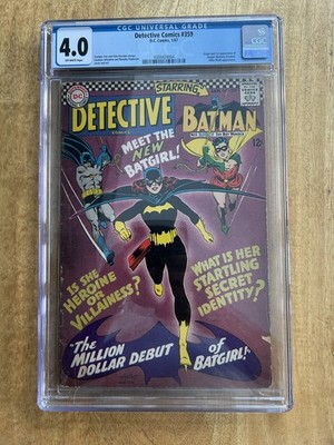 DC Detective Comics #359 CGC 4.O - Off White Pages 1st Batgirl Barbara Gordon 