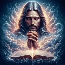5D Jesus Prayer Diamond Painting Kits for Adults Beginner,DIY Religious Diamond
