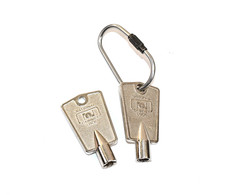 Lot 2 Vintage National Lock Freezer Keys 4 Point Freezer Chest Rockford Illinois
