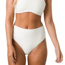 prAna Size XL Horchata Aurelia Swim Bottom Ottoman High Waisted Ribbed N14-5