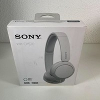 Sony Wireless Bluetooth Passive Noise-Isolating On-Ear Headphones White WH-CH520