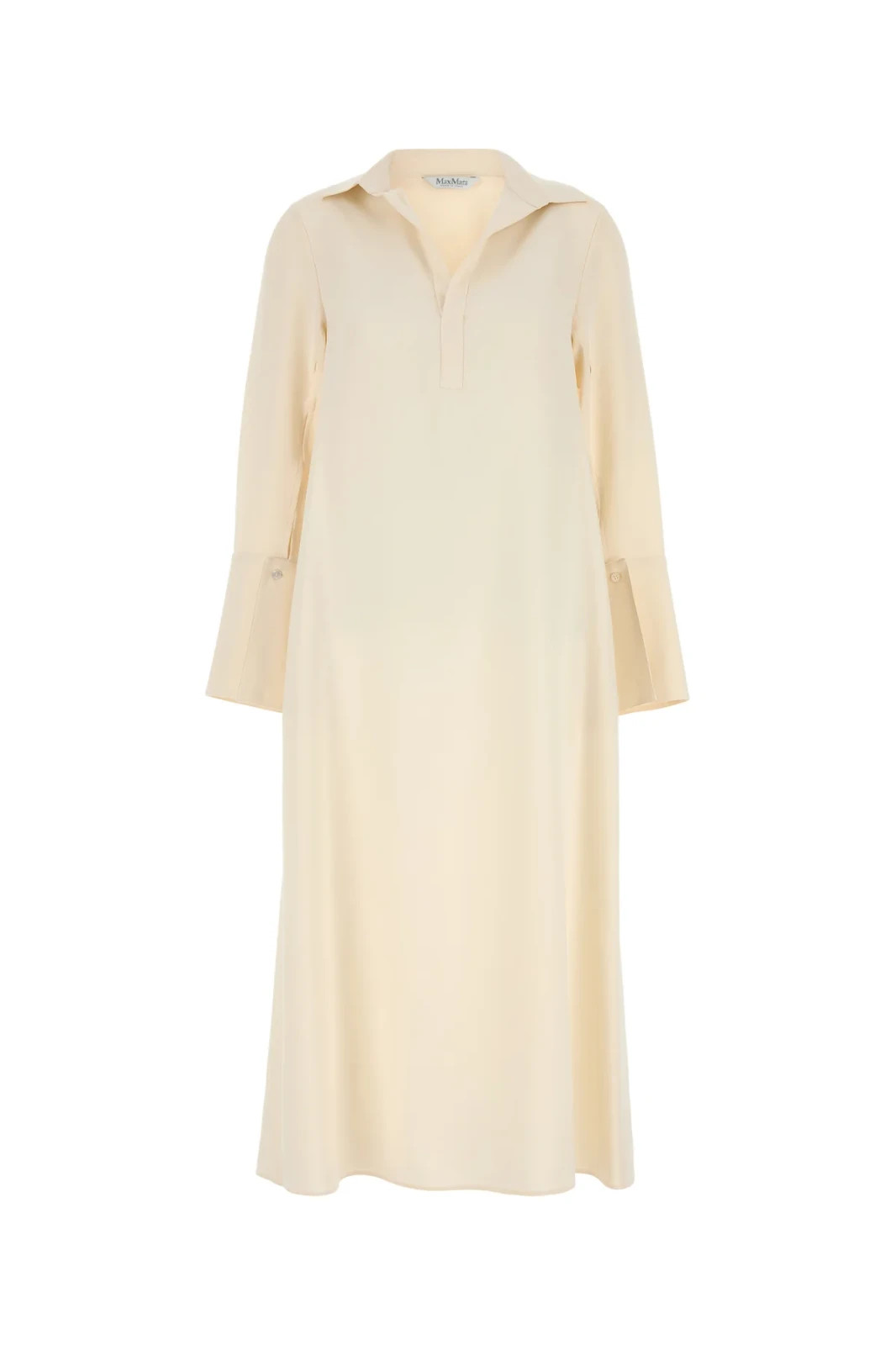 MAX MARA Ossola Cram Stretch Silk Dress New & Authentic