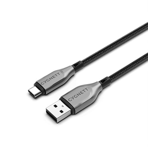 Кабель Cygnett Gepanzertes USB-C или USB-A (USB 2.0), 60 Вт, Длина кабеля (2 м, С
