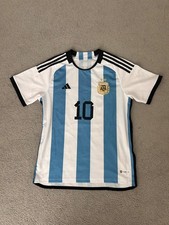 adidas Lionel Messi Argentina World Cup 2022 Men's Medium Jersey Pre-World Cup W