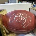 Cole Beasley Signed Dallas Cowboys  Football w/coa Sticker The Duke Game Ball