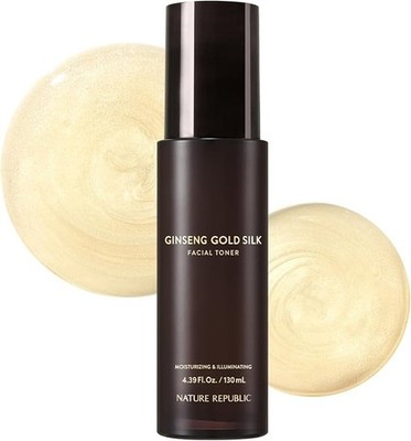 Nature Republic Ginseng Gold Silk Facial Toner Maintain Moisture 130ml NEW