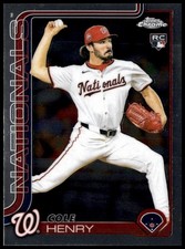 2025 Topps Chrome Update #USC72 Cole Henry RC *Fresh from Pack!*