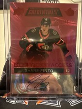 21-22 UD Credentials - Debut Ticket Access Autos Shane Pinto #DTAA-PI /99