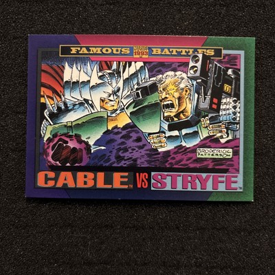 1993 Marvel Universe Series 4 Cable VS Stryfe #146 Famous Battles