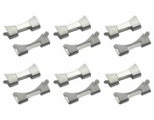 6 SET END LINK PIECE FOR 580 VINTAGE OYSTER BAND MEN ROLEX 93150 SHINY CENTER