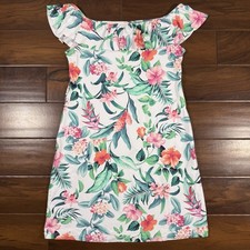 Tommy Bahama Woman’s Size Small Floral Off The Shoulder Pocket Dress