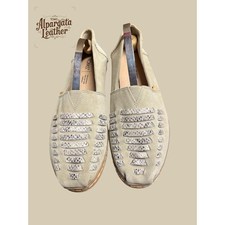 TOMS Alpargata Leather Wrap Cobblestone Suede Loafer - Size 8.5