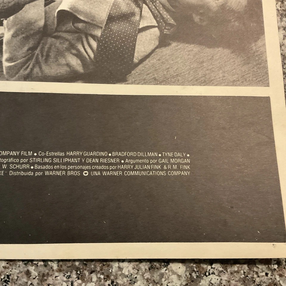 VTG. Mexican Lobby Card Dirty Harry/Clint Eastwood Sin Middle Ala Muerto 16x12 - Image 4 of 4