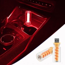 2pcs Usb Light For Car Touch Dimmable Car Interior Ambient Lights Red 2pcs Usb Light For Car Touch Dimmable Car Interior Ambient Lights Red