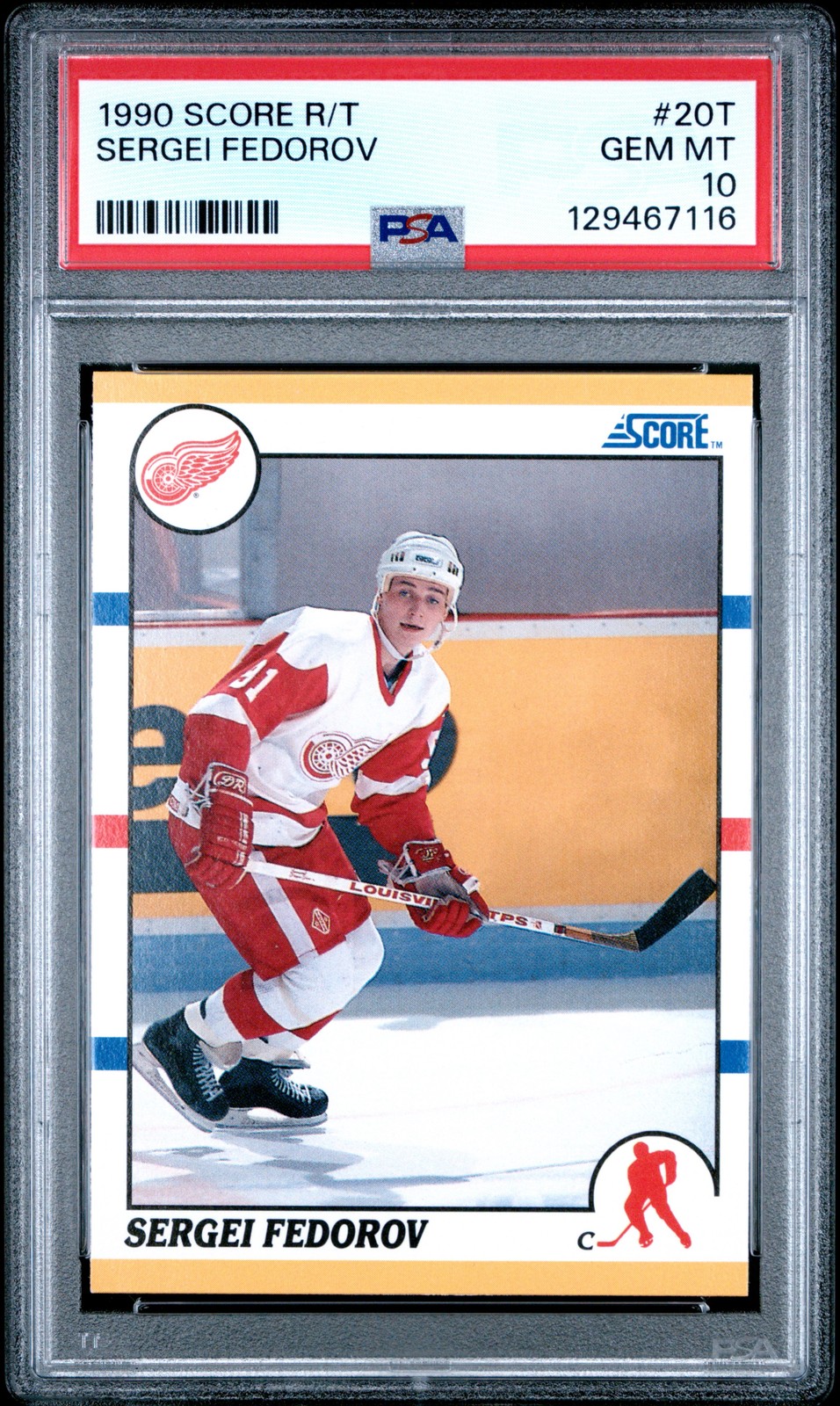 1990 SCORE ROOKIE TRADED #20T SERGEI FEDOROV ROOKIE RC PSA 10