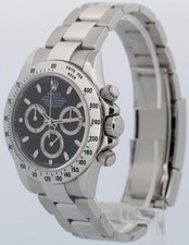 UNPOLISHED 2024 RSC PAPERS Rolex Daytona Cosmograph BLACK Steel 40mm 116520 BOX 3
