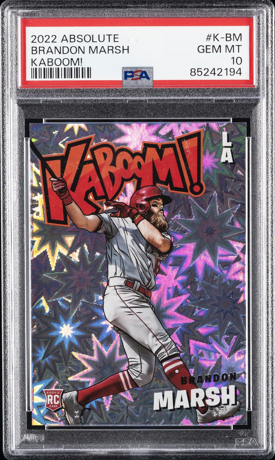 2022 PANINI ABSOLUTE KABOOM! #K-BM BRANDON MARSH PSA 10