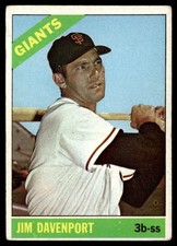 1966 Topps Jim Davenport VG+ San Francisco Giants #176